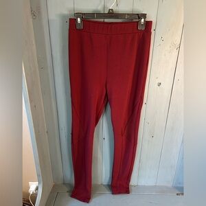 ASOS Burgundy/Maroon Textured Panels Leggings | Size 8